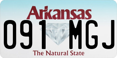 AR license plate 091MGJ