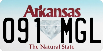 AR license plate 091MGL