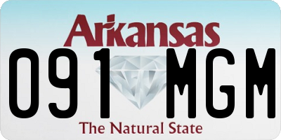 AR license plate 091MGM