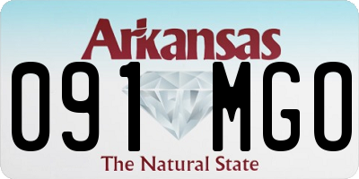 AR license plate 091MGO