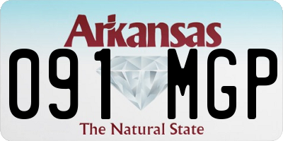 AR license plate 091MGP