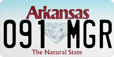 AR license plate 091MGR