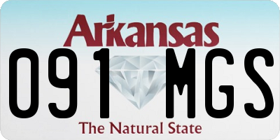 AR license plate 091MGS