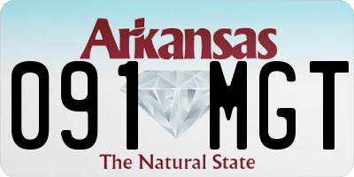 AR license plate 091MGT