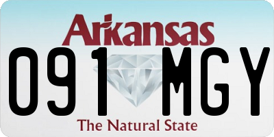 AR license plate 091MGY