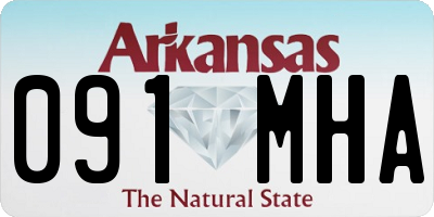 AR license plate 091MHA
