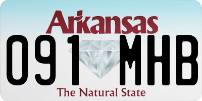 AR license plate 091MHB