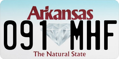 AR license plate 091MHF