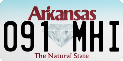 AR license plate 091MHI
