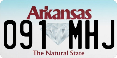 AR license plate 091MHJ