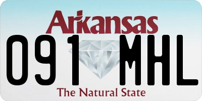 AR license plate 091MHL