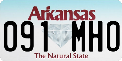 AR license plate 091MHO