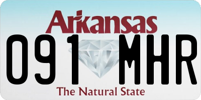AR license plate 091MHR