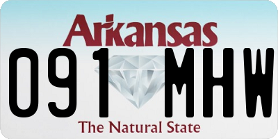 AR license plate 091MHW