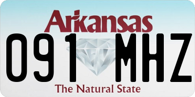 AR license plate 091MHZ