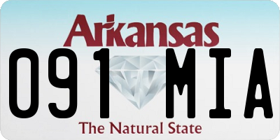 AR license plate 091MIA