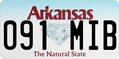 AR license plate 091MIB