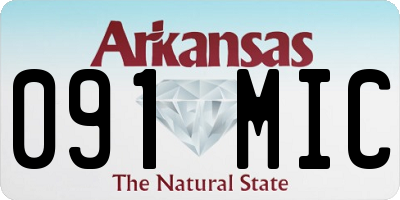 AR license plate 091MIC