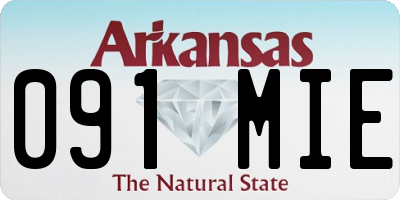 AR license plate 091MIE