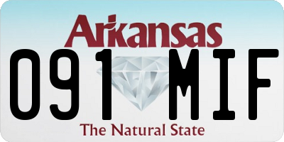 AR license plate 091MIF
