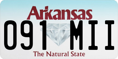 AR license plate 091MII
