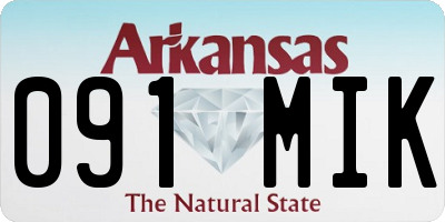 AR license plate 091MIK