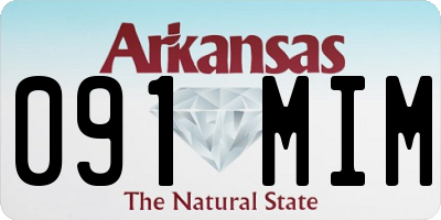 AR license plate 091MIM