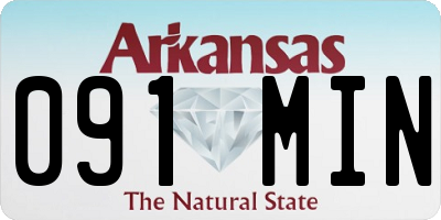 AR license plate 091MIN