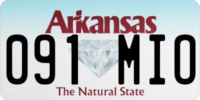 AR license plate 091MIO