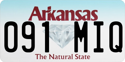 AR license plate 091MIQ