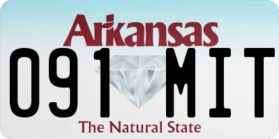 AR license plate 091MIT
