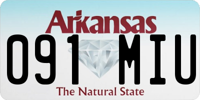 AR license plate 091MIU