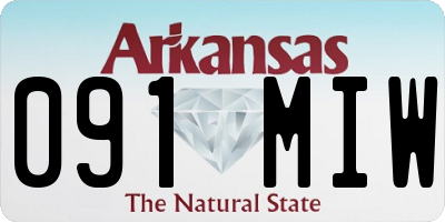 AR license plate 091MIW