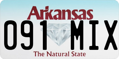 AR license plate 091MIX