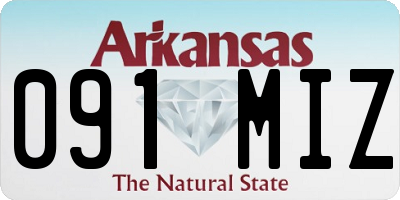 AR license plate 091MIZ