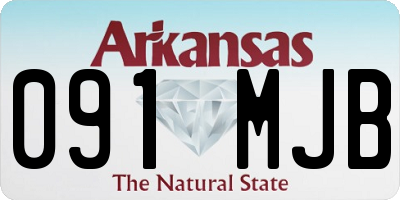 AR license plate 091MJB
