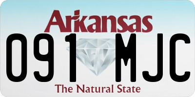AR license plate 091MJC