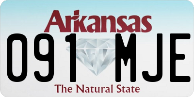 AR license plate 091MJE