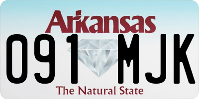 AR license plate 091MJK