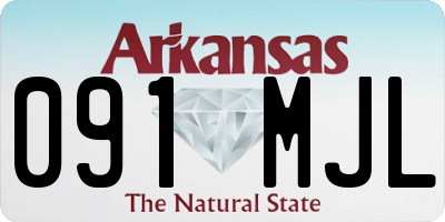 AR license plate 091MJL