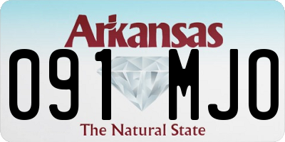 AR license plate 091MJO