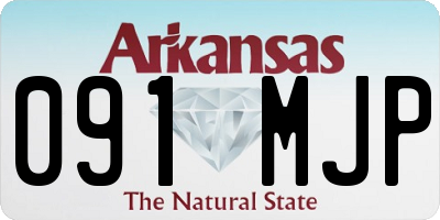 AR license plate 091MJP