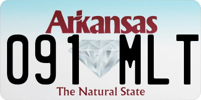 AR license plate 091MLT