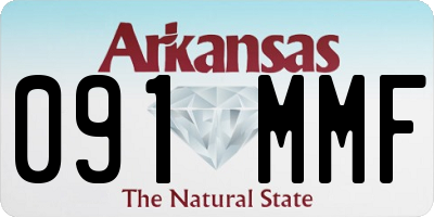 AR license plate 091MMF