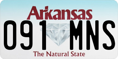 AR license plate 091MNS