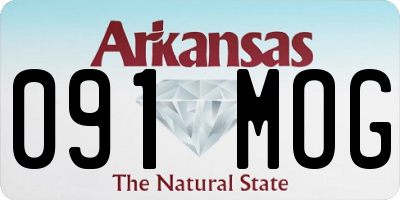 AR license plate 091MOG