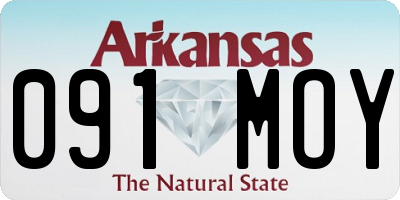 AR license plate 091MOY