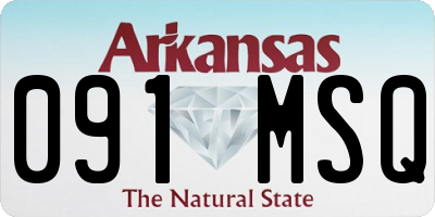 AR license plate 091MSQ