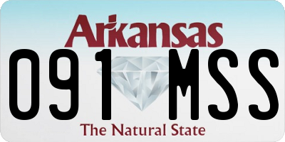 AR license plate 091MSS
