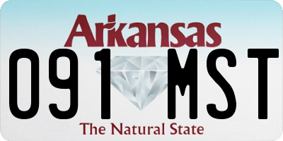 AR license plate 091MST